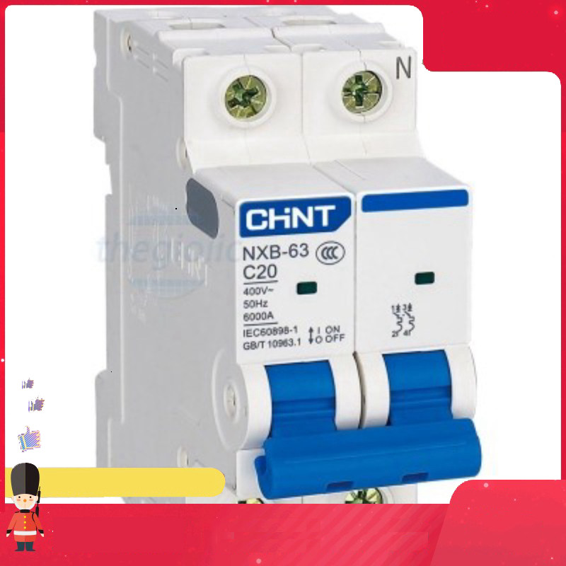 NXB-63 2P C20 6kA Aptomat MCB CHiNT 2 Cực 20A Smart.hcm