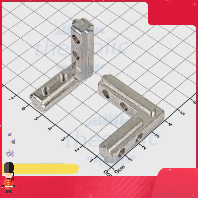 [2 Cái]- Ke Góc Chìm L Cho Nhôm Định Hình GB 40x40 Smart.hcm