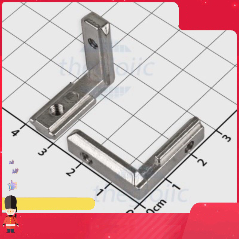 [3 Cái]- Ke Góc Chìm L Cho Nhôm Định Hình QT 20x20 Smart.hcm