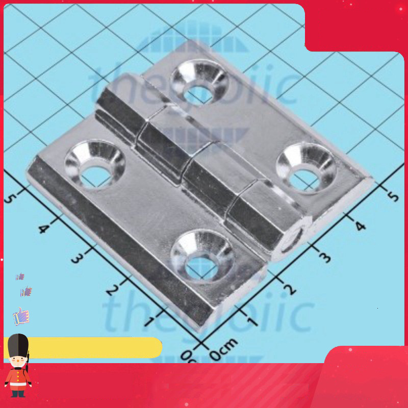HL050-2 Bản Lề Tủ Điện Màu Bạc 50mm Smart.hcm