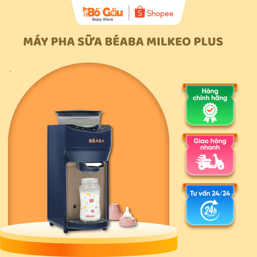 Máy Pha Sữa Tự Động Béaba MILKEO® Plus Night Blue Chính Hãng EU Plug - Shop Bố Gấu