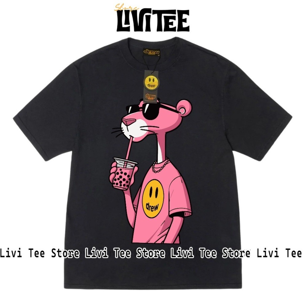 [High Quality] Áo Thun Drew House Pink Panther Graphic Tee - 100% Cotton  - Livi Tee.