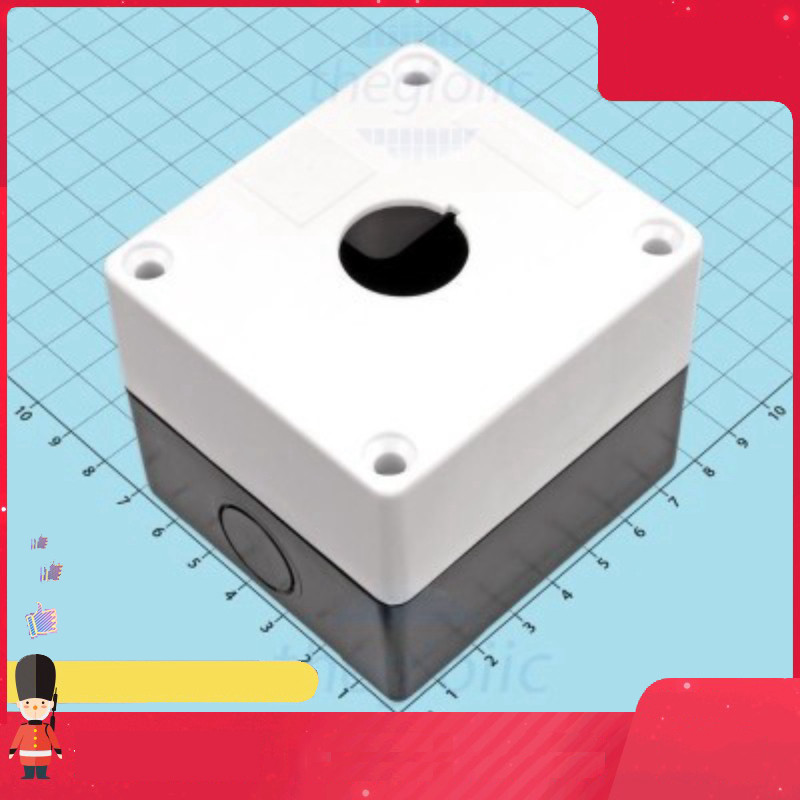 BX1-22 Hộp 1 Nút Nhấn Điều Khiển 22mm Màu Trắng Smart.hcm