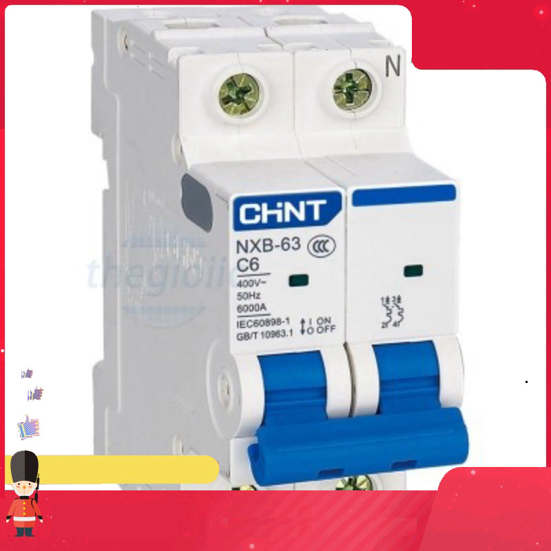NXB-63 2P C6 6kA Aptomat MCB CHiNT 2 Cực 6A Smart.hcm