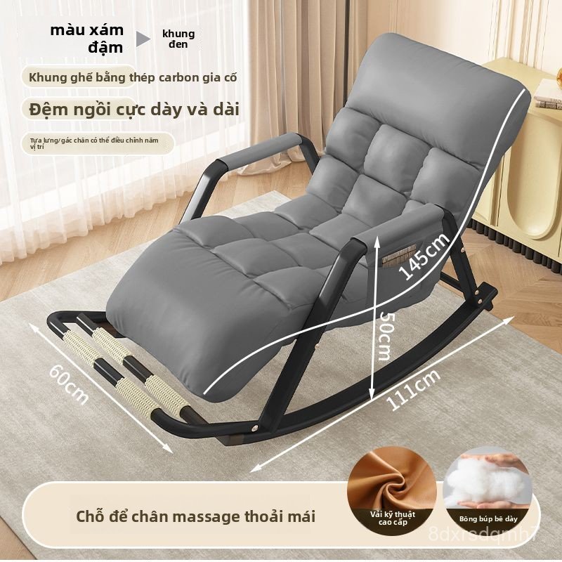 Ghế sofa lười đơn, ghế bập bênh ban công, ghế thư giãn người lớn, ghế bập bênh người lớn, ghế ngả lư
