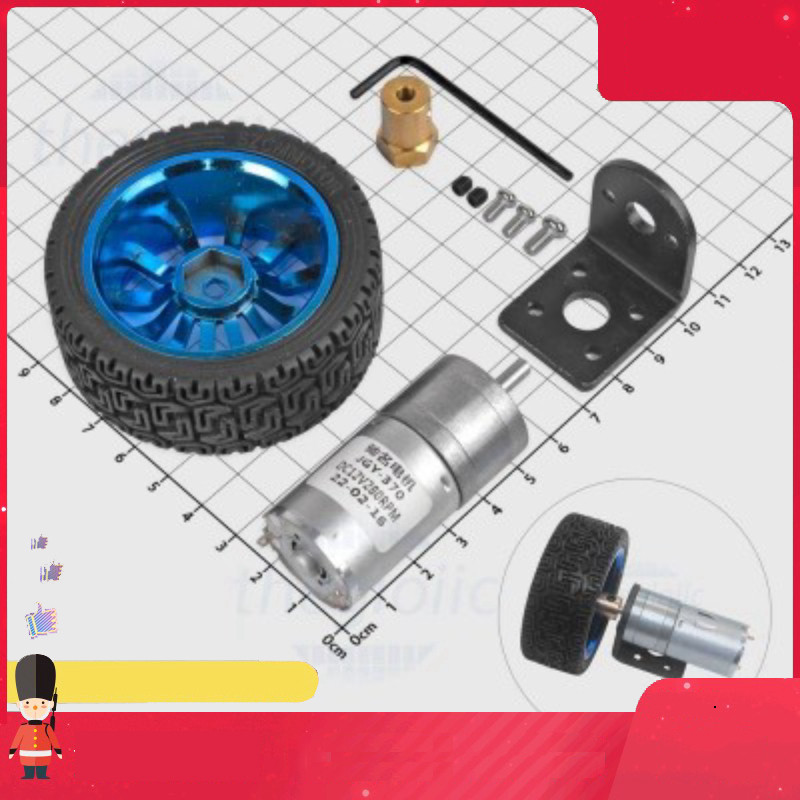 Bộ Động Cơ Giảm Tốc GA25-370 12VDC Gắn Bánh Xe Smart.hcm