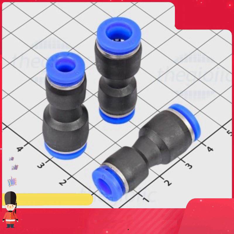 [10 Cái]- PG8-6 Đầu Nối Khí Nén Ống 8-6mm Smart.hcm