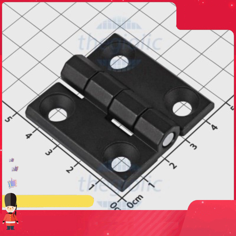 HL050-2 Bản Lề Tủ Điện Màu Đen 46x46mm Smart.hcm