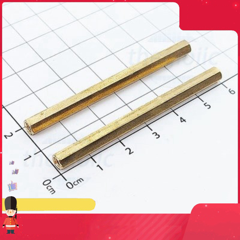 [3 Cái]- Trụ Đồng HEX-M3 Cái-Cái Dài 60mm Smart.hcm
