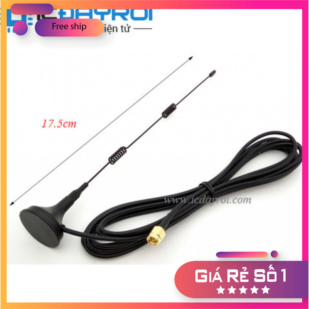 Antenna 433MHz 7DBI SMA Thế Giới Chip