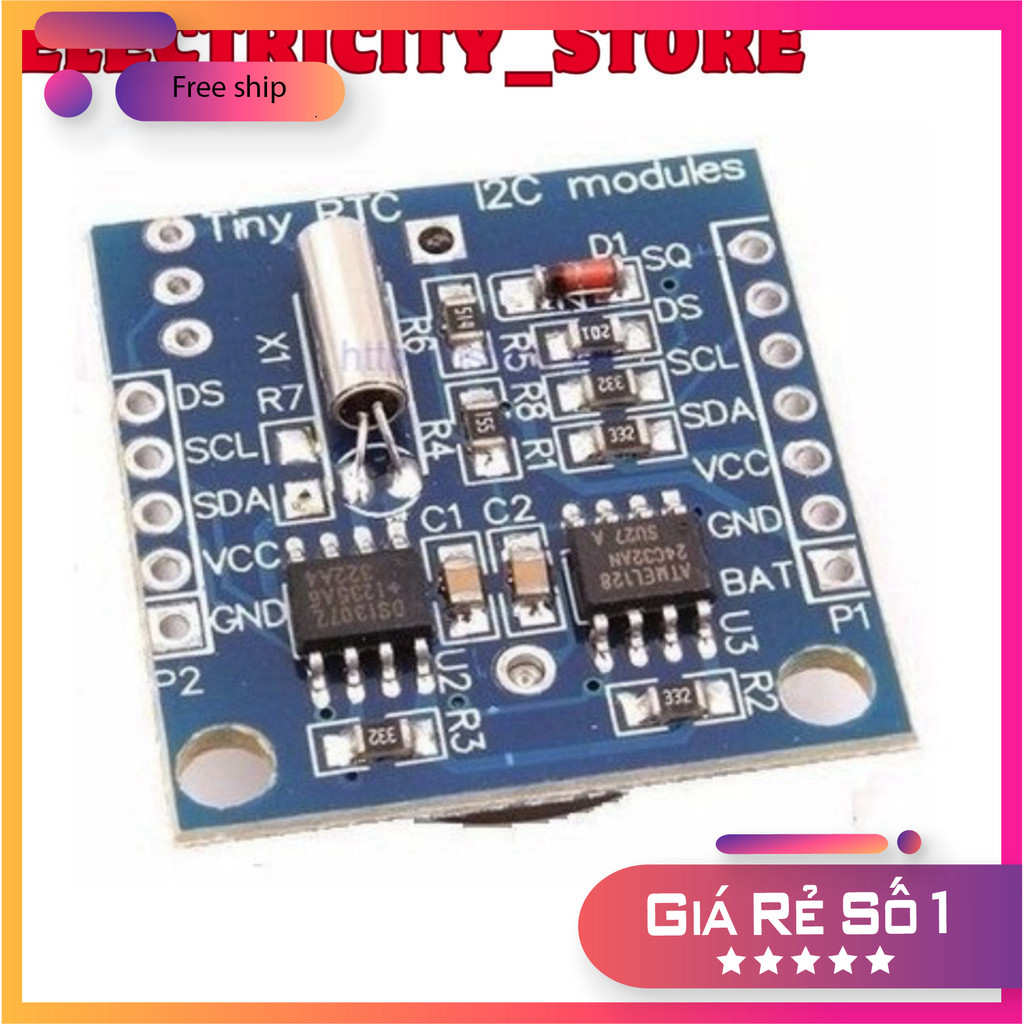 Module thời gian thực RTC DS1307 Thế Giới Chip