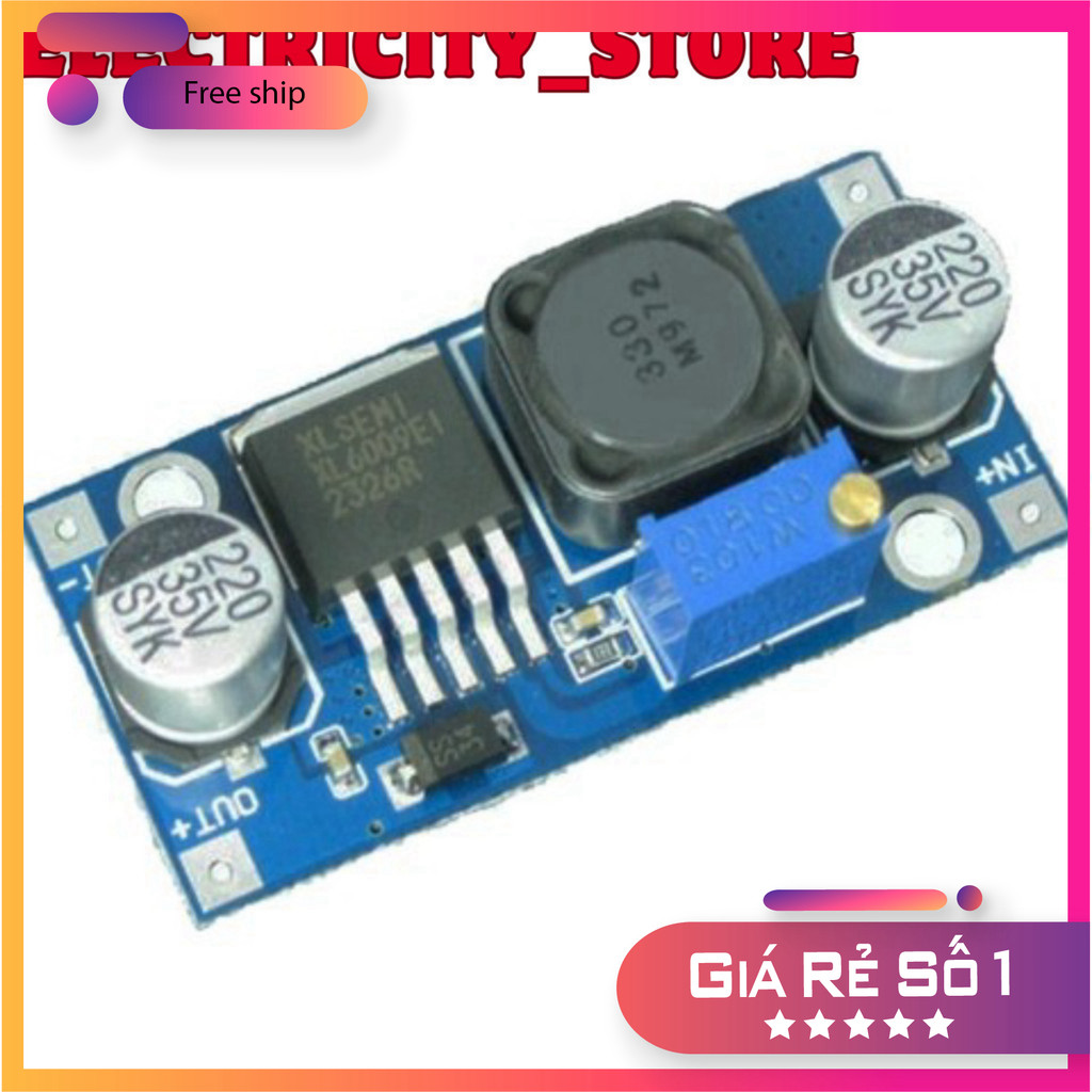 Mạch tăng áp Boost DC-DC XL6009 Thế Giới Chip