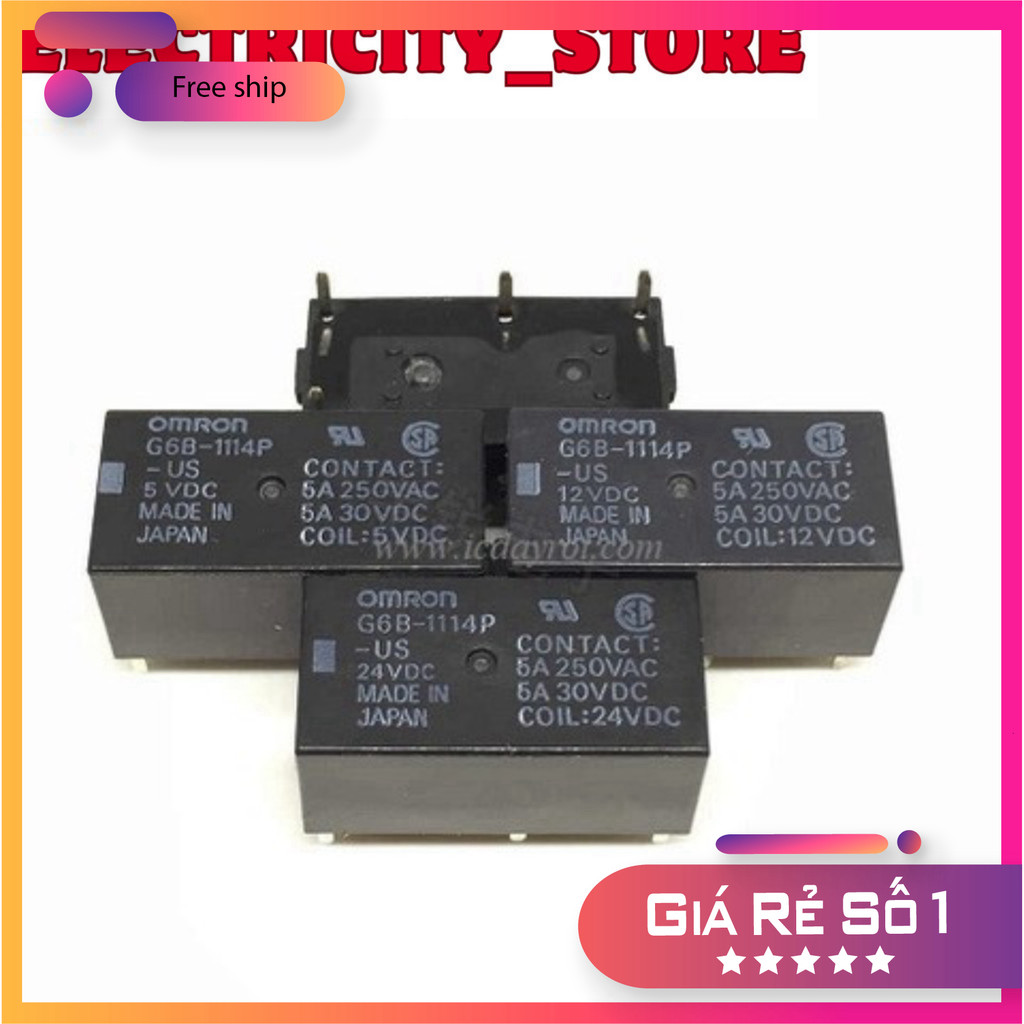 Relay G6B-1114P-US 5VDC 4 chân Thế Giới Chip