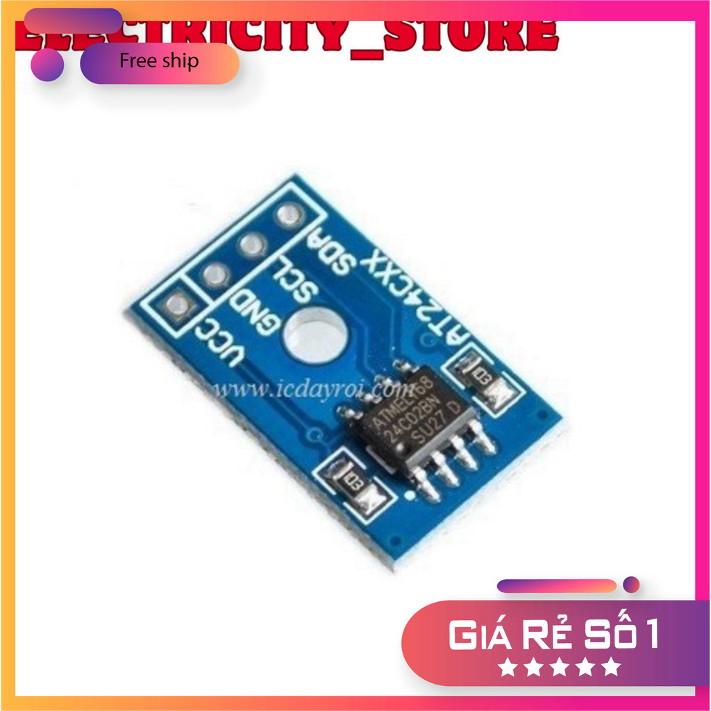 [2 Cái]- Module EEPROM AT24C02 I2C Thế Giới Chip