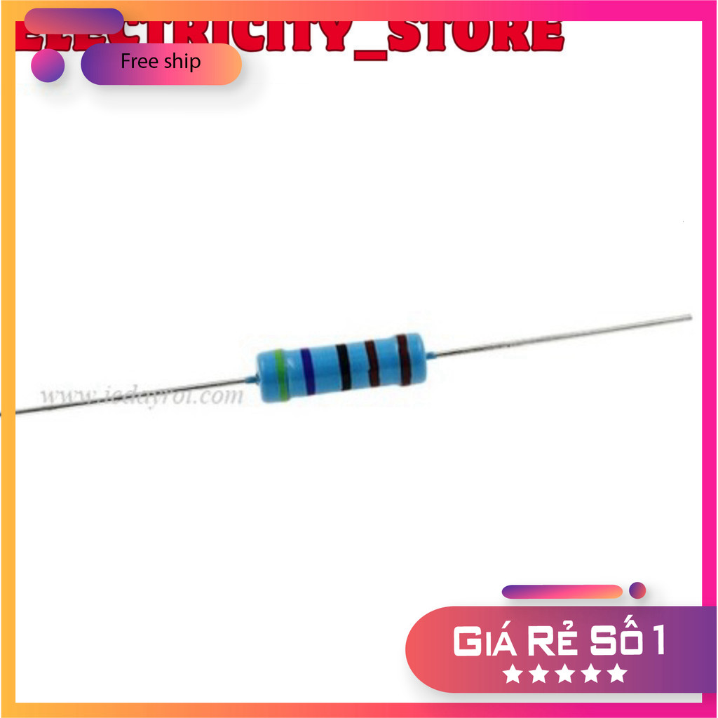 [20 Cái]- Điện trở 47K 2W 1% Thế Giới Chip