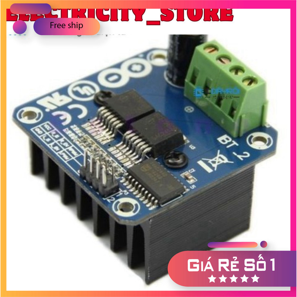 Module điều khiển động cơ BTS7960 43A Thế Giới Chip