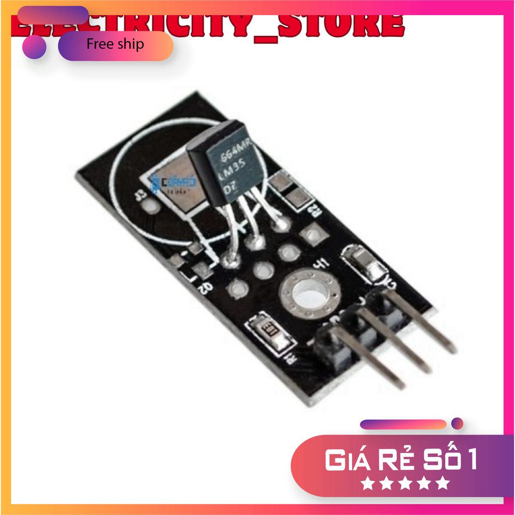 Module cảm biến nhiệt độ LM35 Thế Giới Chip