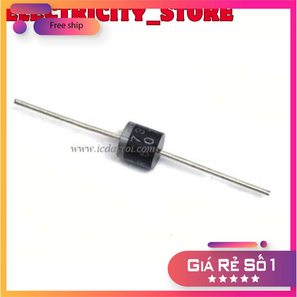 [10 Cái]- Diode FR607 6A 1000V Thế Giới Chip
