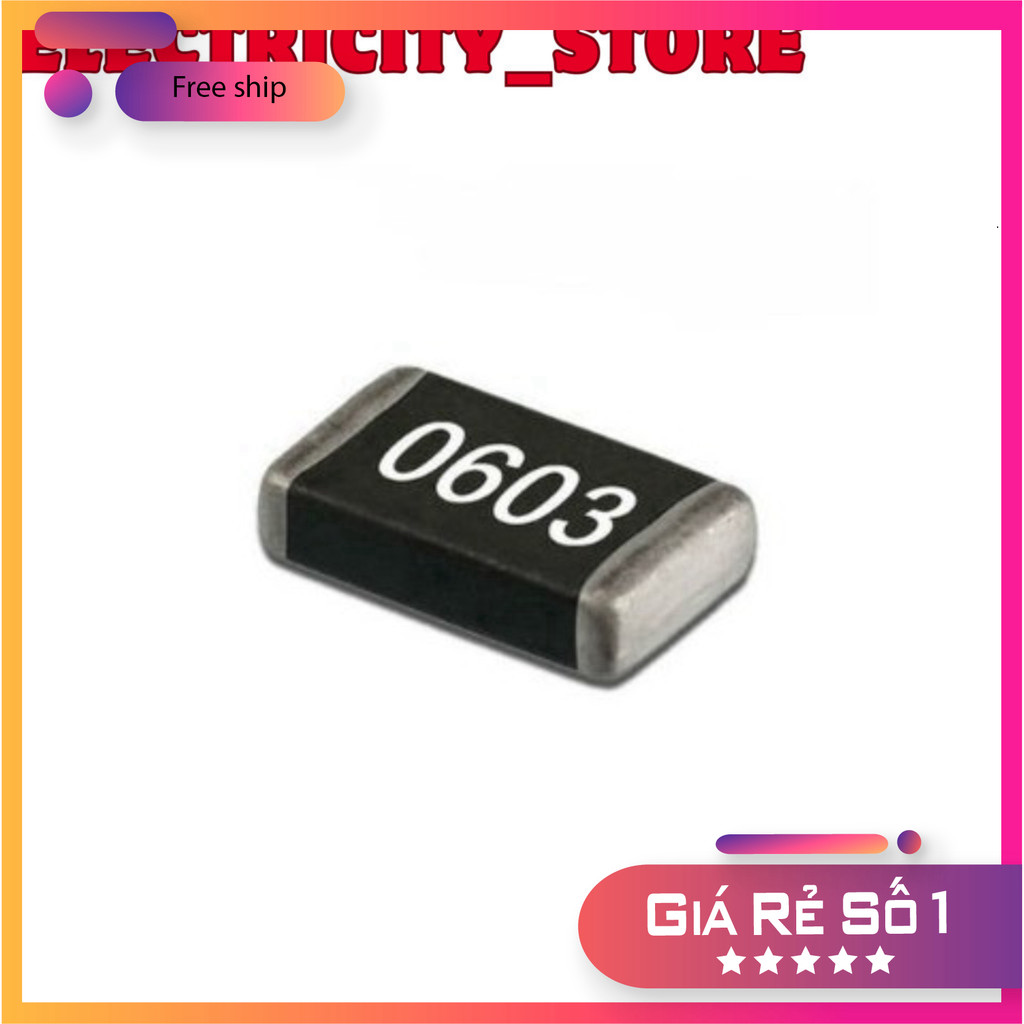 [10 Cái]- Điện trở 1M 0603 1% (gói 50 con) Thế Giới Chip