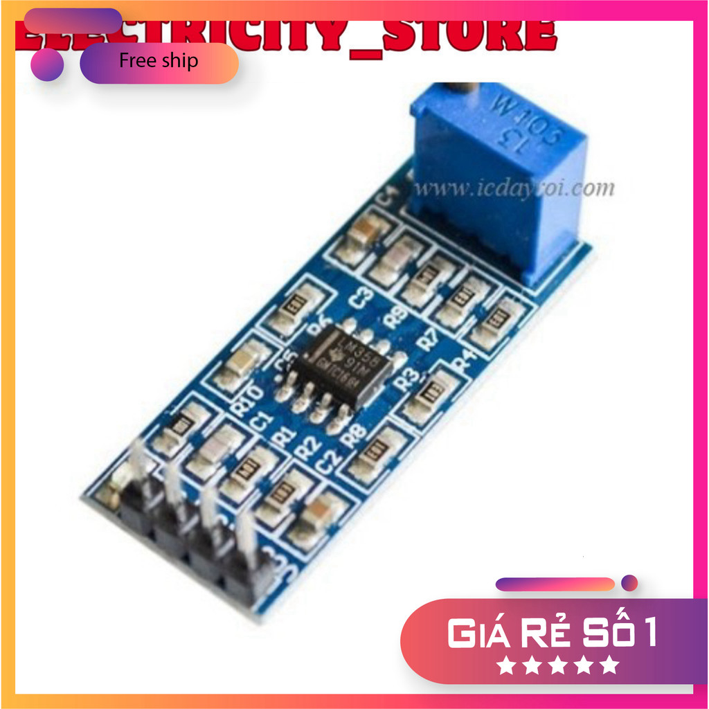 Module khuếch đại âm thanh LM358 Thế Giới Chip