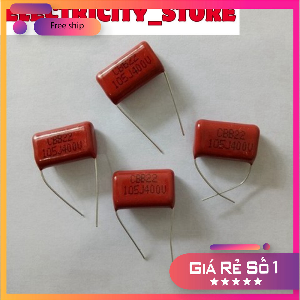 [10 Cái]- Tụ 1uF/400V (105/400V) Thế Giới Chip