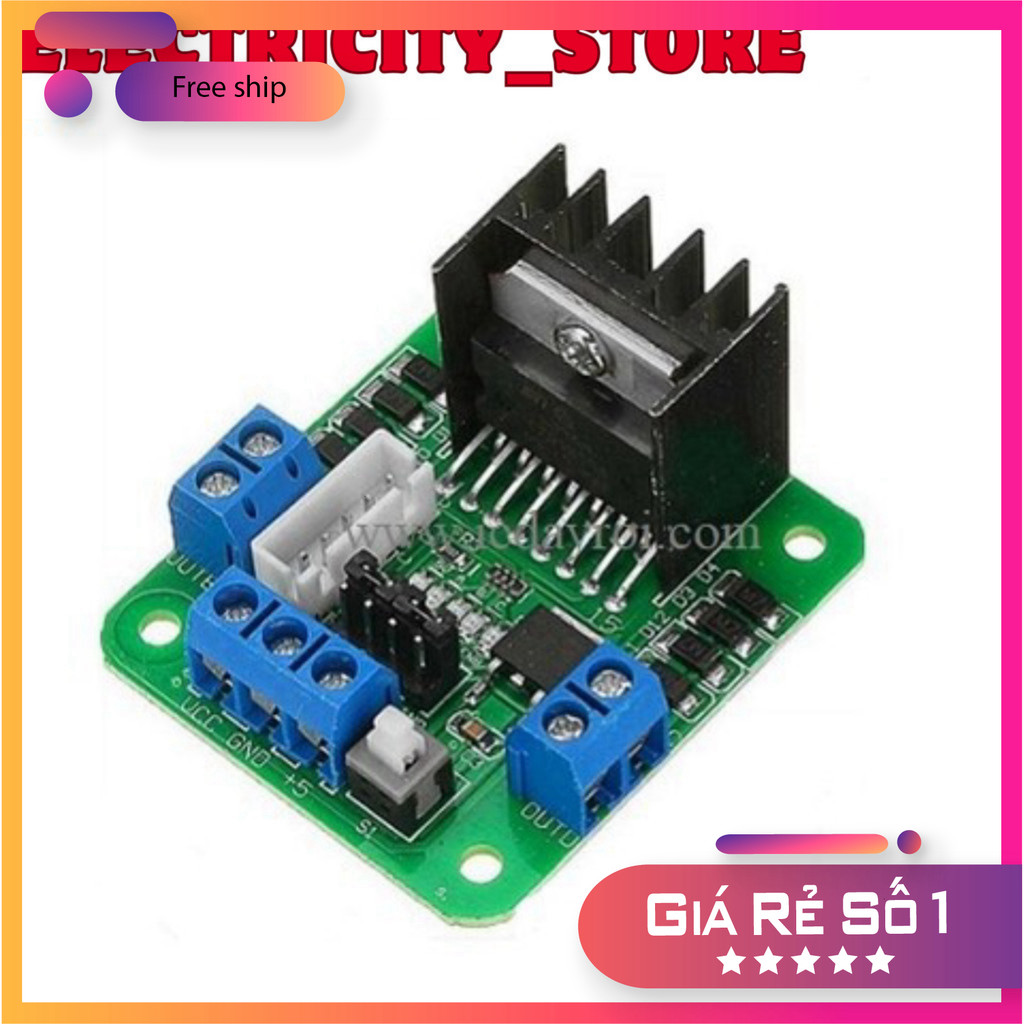 Driver motor L298N xanh lá Thế Giới Chip