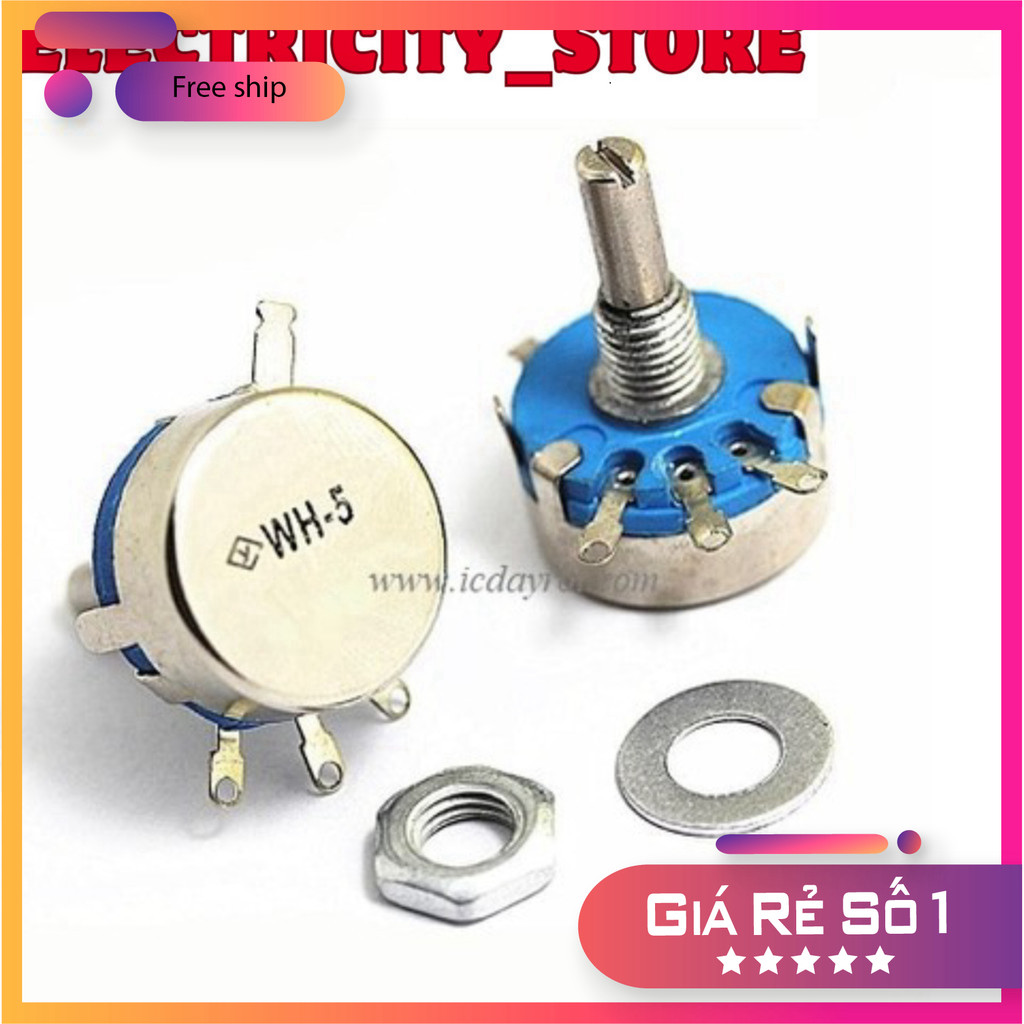 [3 Cái]- Biến trở WH5-1A 1K5 Thế Giới Chip
