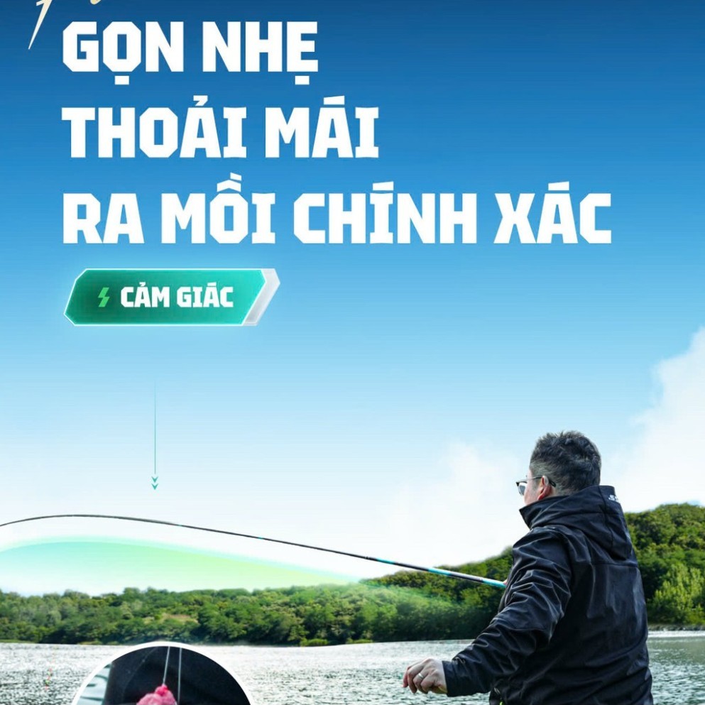 Cần câu Handing Toàn Năng Chiến 5H-28i Câu Tổng Hợp, Nâng Cấp Toàn Diện