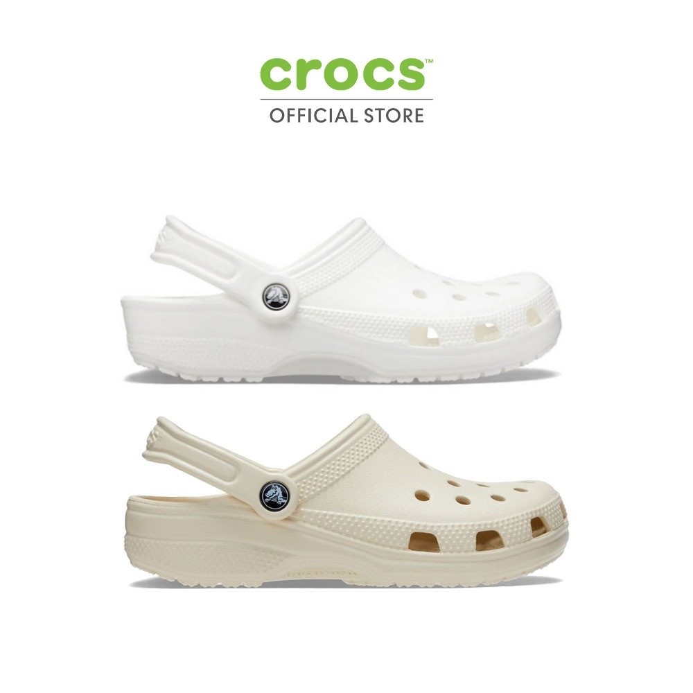 【Chính hãng】 Giày Clog Unisex ＣＲＯＣＳ Classic Unisex sandals - Bone / White