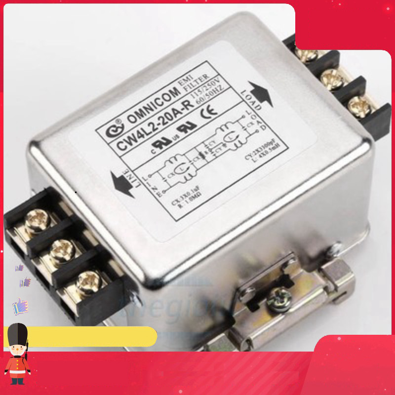 CW4L2-20A-R Bộ Lọc Nguồn 1 Pha 20A 115/250V Gắn Ray Smart.hcm