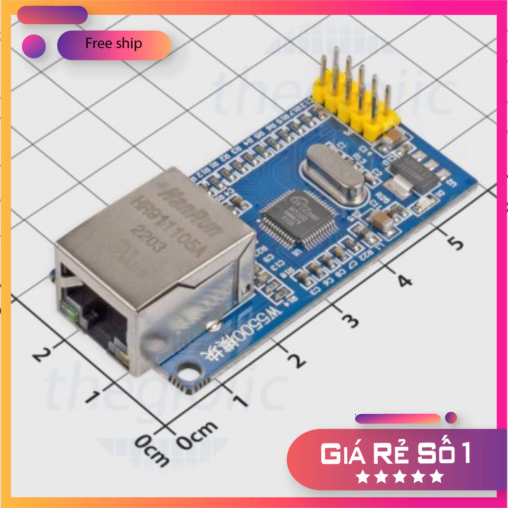 Mạch Ethernet W5500 Giao Tiếp SPI Thế Giới Chip