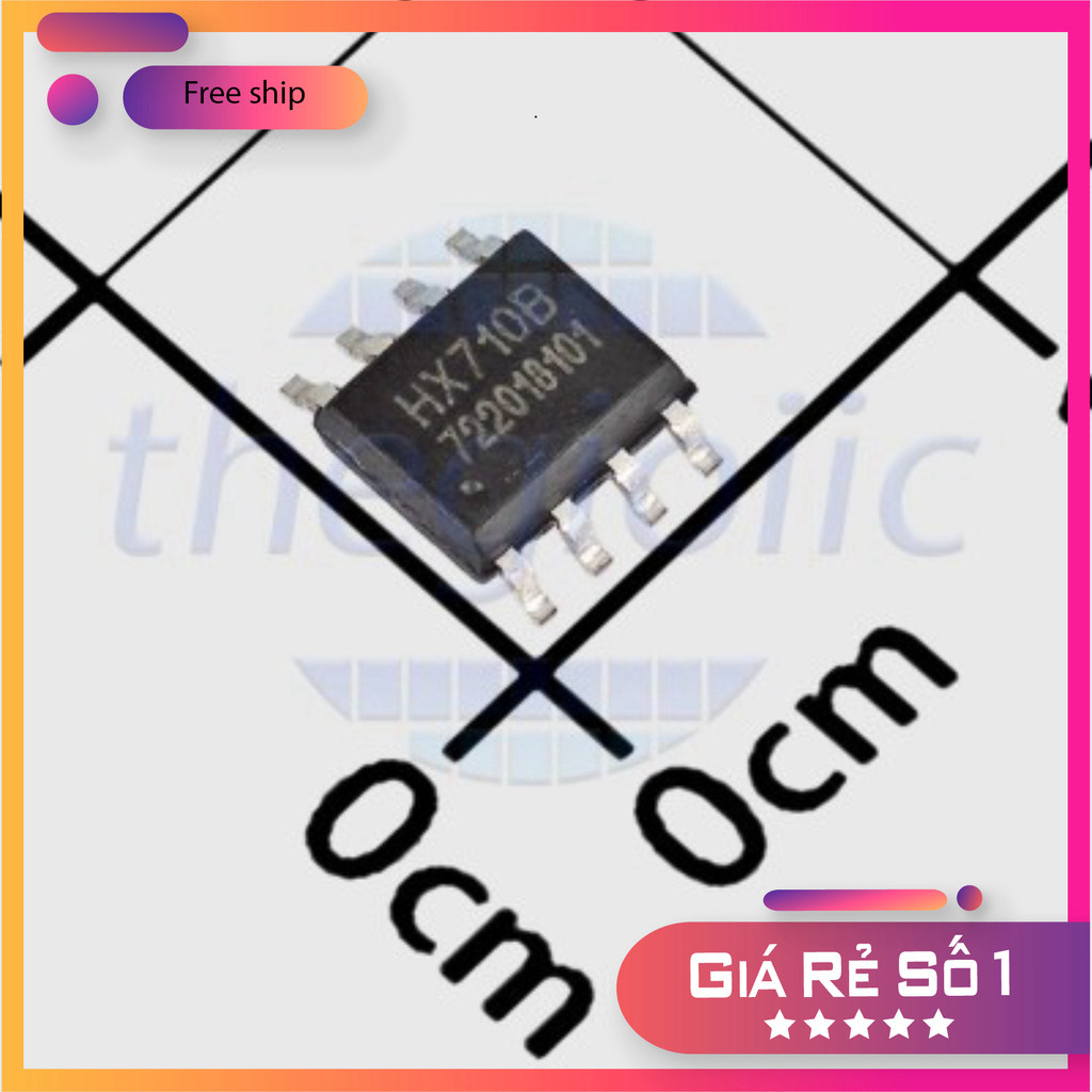 [3 Cái]- HX710B IC ADC 24-Bit SOP-8 Thế Giới Chip
