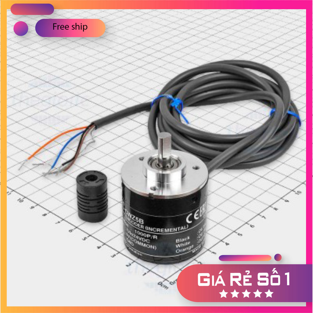 E6B2-CWZ5B Rotary Encoder 1000 Xung PNP Thế Giới Chip