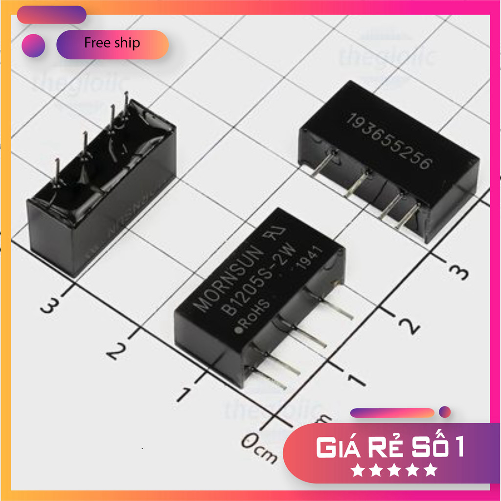 B1205S-2W Chuyển Đổi DC-DC Vào 12V Ra 5V 2W Thế Giới Chip