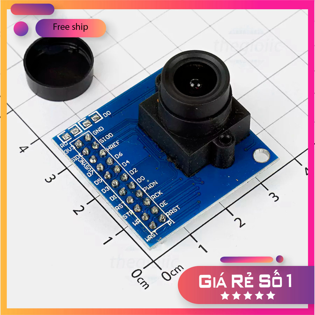 OV7670 Mạch Camera Độ Phân Giải 640x480 Có FIFO AL422 Thế Giới Chip