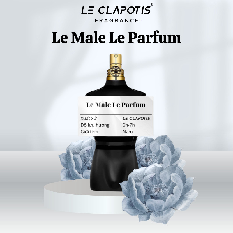 Nước Hoa Nam Le Male Le Parfum (20ml/30ml) Thơm Sang Trọng Lưu Hương Cả Ngày | Le Clapotis