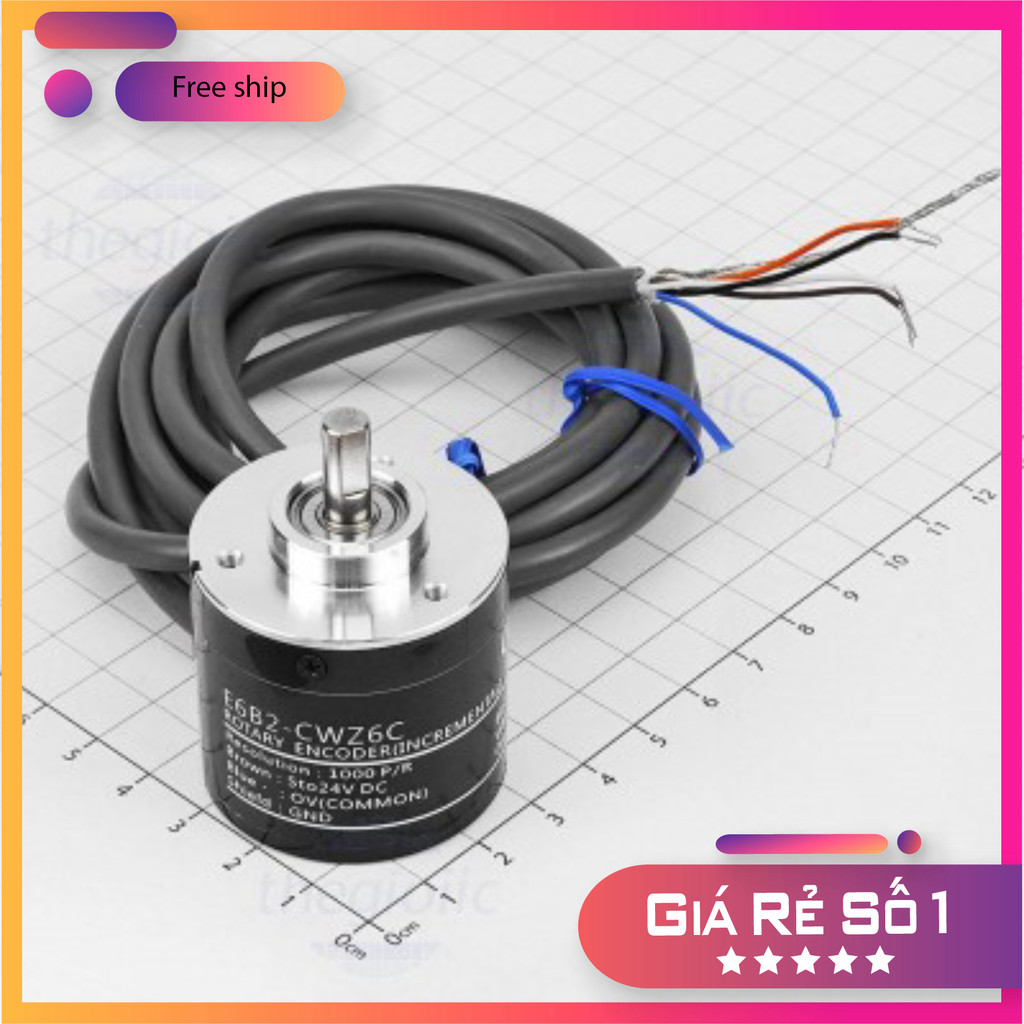 E6B2-CWZ6C Rotary Encoder 1000 Xung NPN Thế Giới Chip