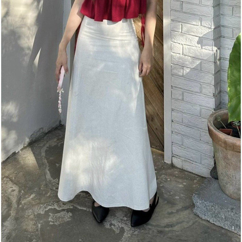Chân Váy Dài Linen Form Đuôi Cá Xòe Nhẹ 20 THÁNG 05 SHOP