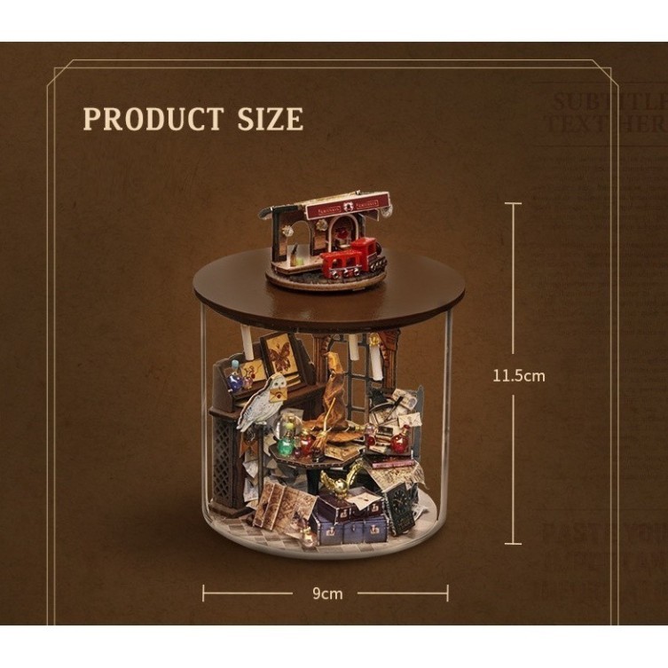 Mô hình nhà búp bê CUTEROOM diy Doll House Miniature Magic House Harry Potter