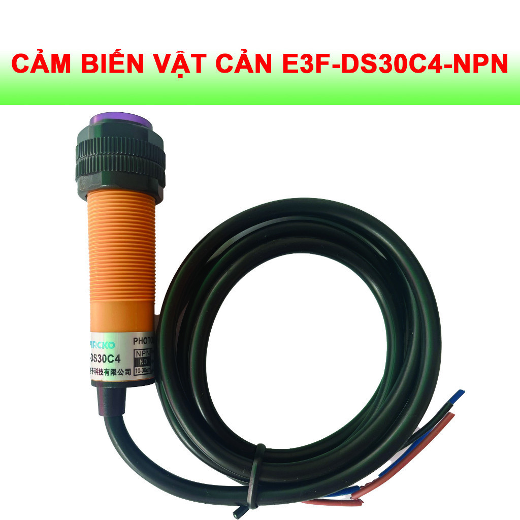 245 Cảm biến vật cản hồng ngoại E3F-DS30C4 NPN 6-36V -  Cảm biến quang 6-36v