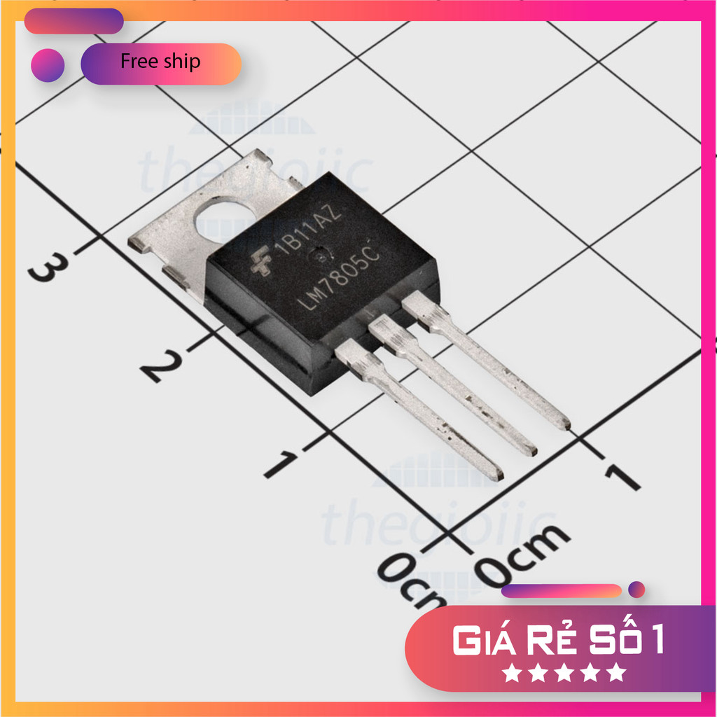 [5 Cái]- LM7805CT-CN IC Ổn Áp 5V 1.5A Thế Giới Chip