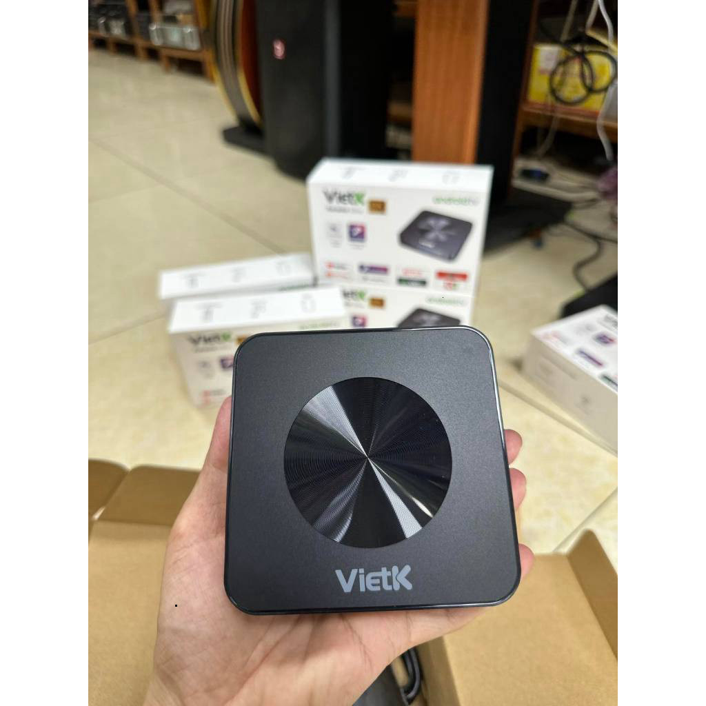 Điều khiển Box VietK VBox 8K, Android 12, GPU 8K RAM 2GB, ROM 16GB