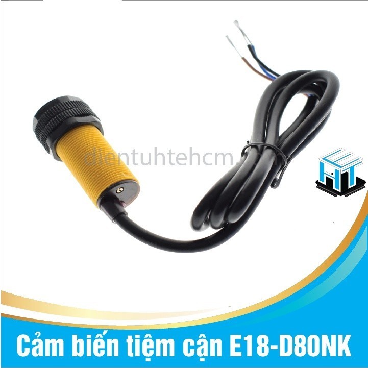 229 Cảm biến tiệm cận E18-D80NK - Cảm Biến Vật Cản Hồng Ngoại E18-D80NK(cấp nguồn 5V)