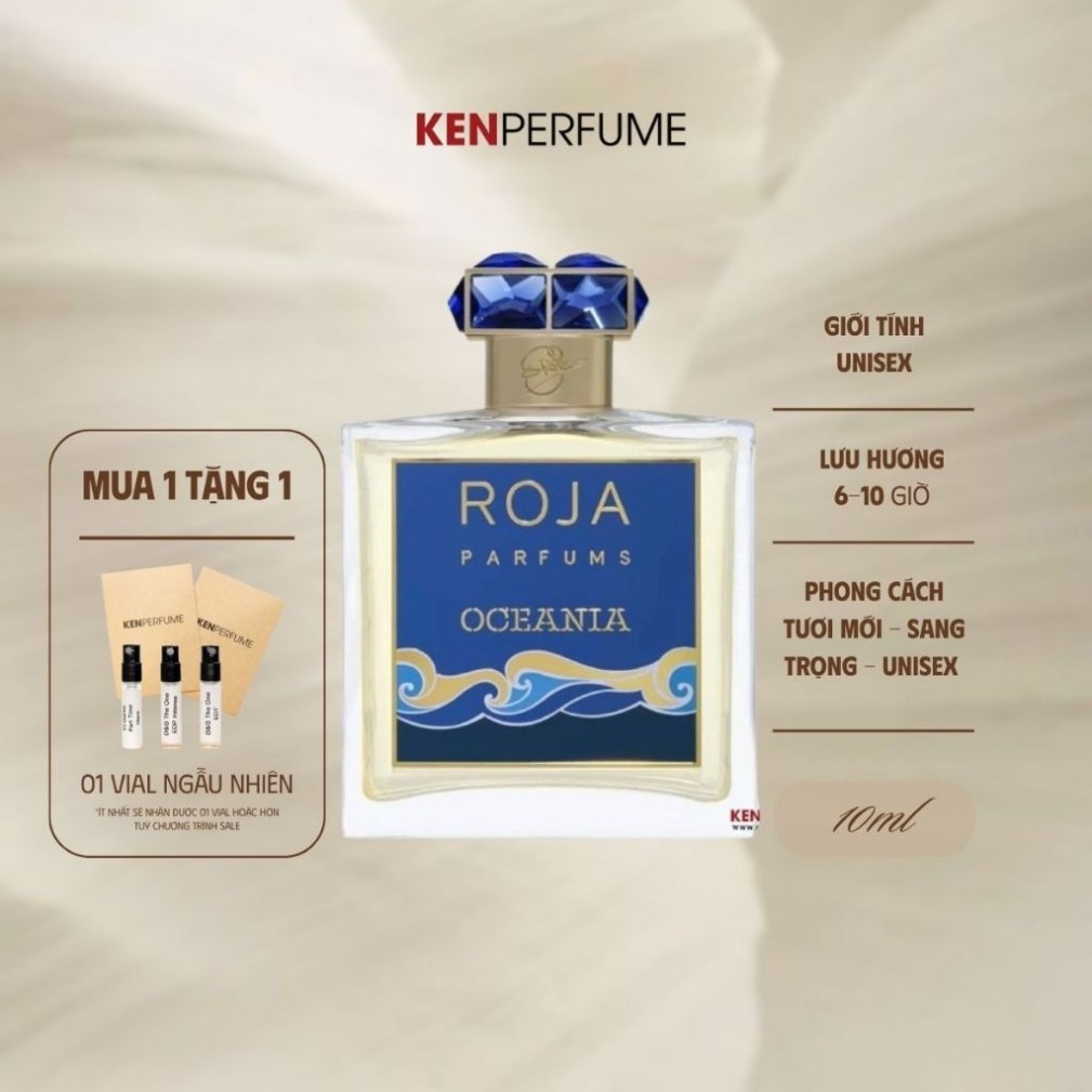 10ML Roja Oceania Parfums | Nước Hoa Unisex | KenPerfumeVN