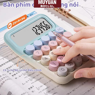 Máy Tính Cầm Tay Pastel 12 Chữ Số – Máy Tính Bỏ Túi Phím Cơ Có Âm Thanh, Nhỏ Gọn Nhiều Màu