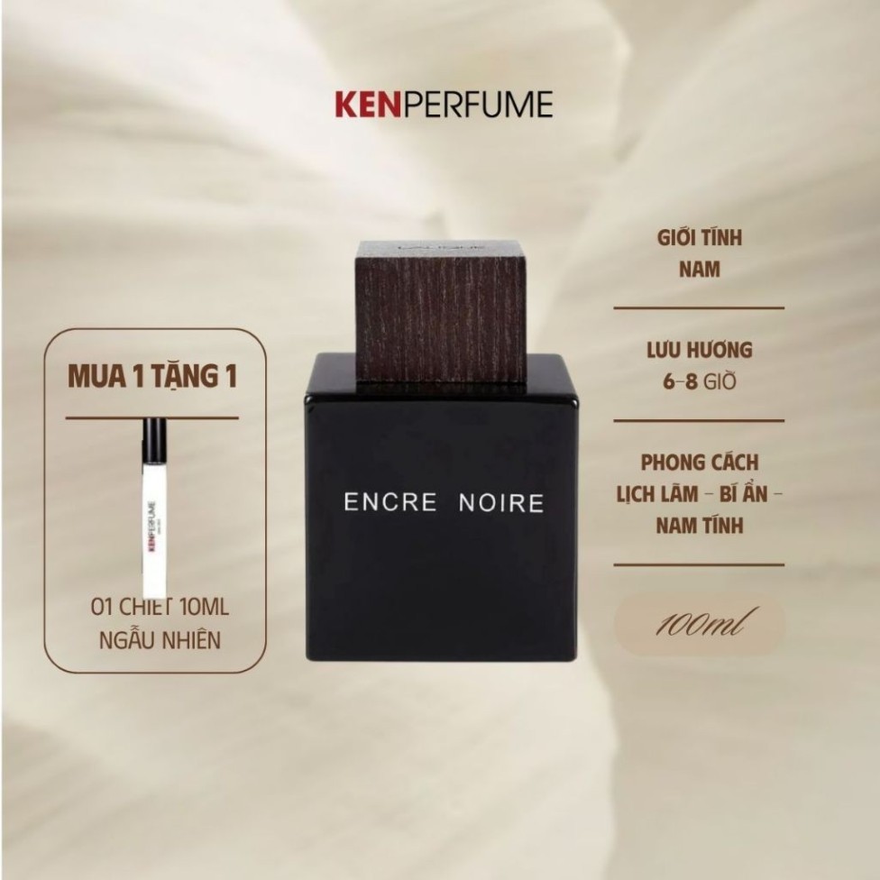 Nước hoa Fullsize 100ML Lalique Encre Noire EDT | Nước Hoa Nam | KenPerfumeVN