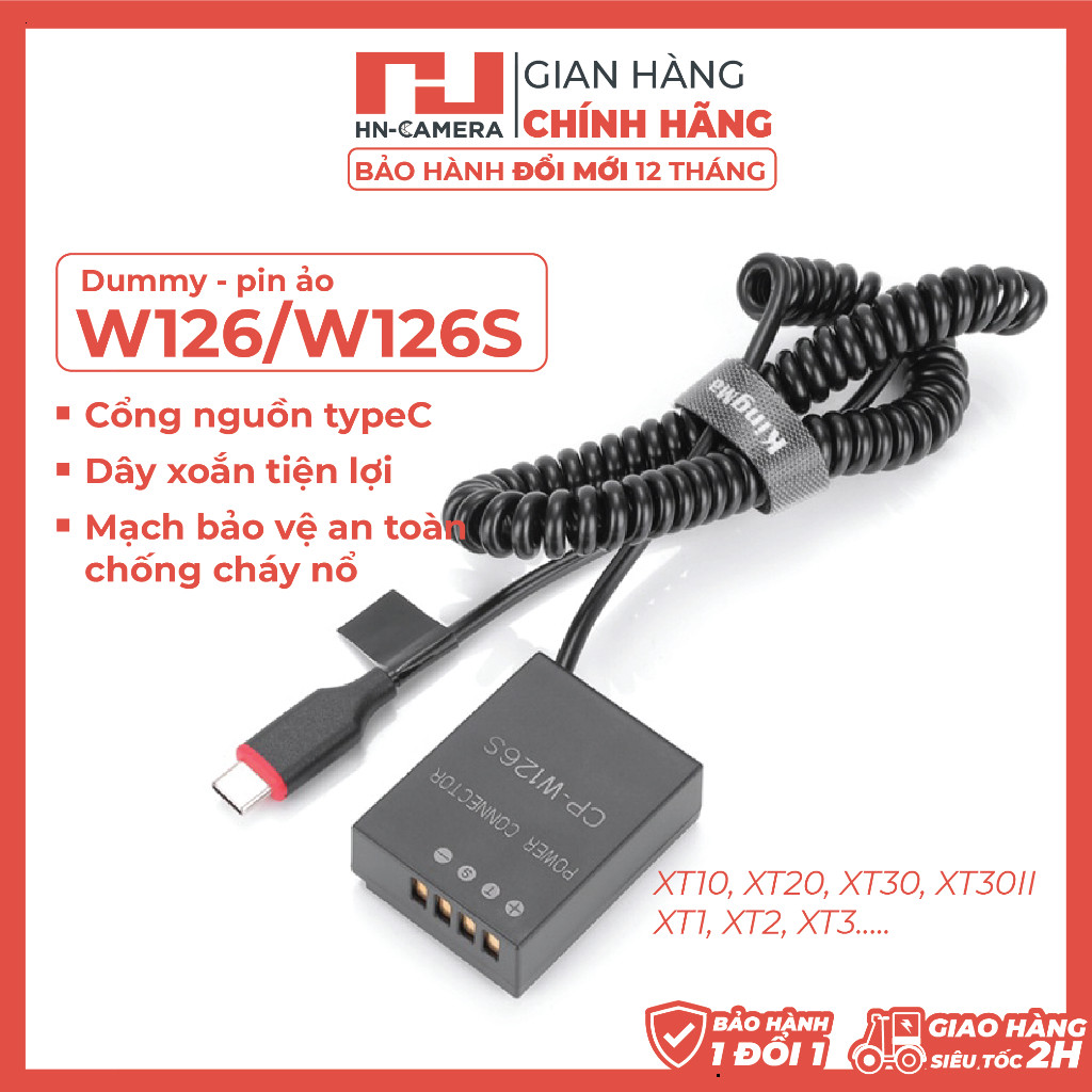 Pin Dummy Kingma Cho Fujifilm W126/126s Cao Cấp