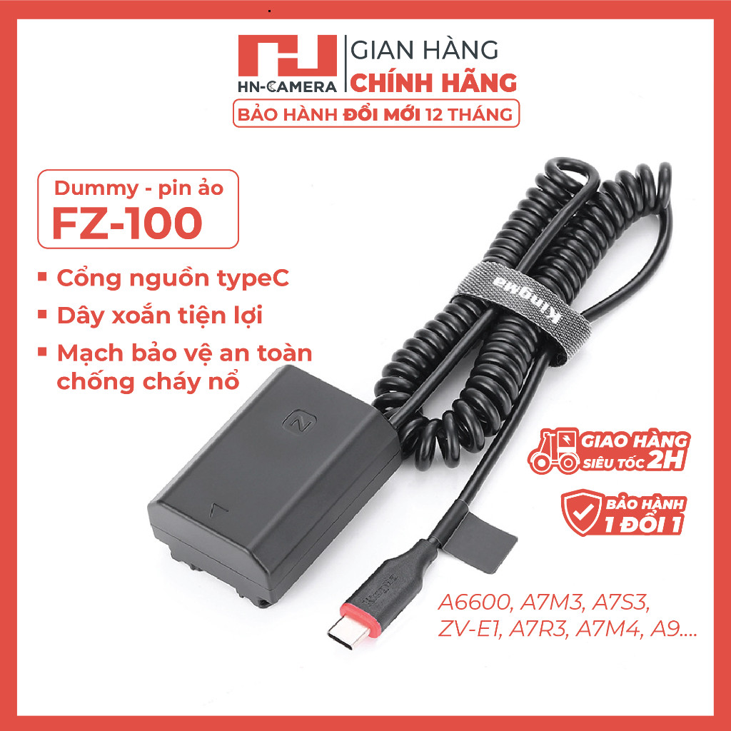 Pin ảo/ Pin giả/ Pin Dummy Kingma FZ100 cho Máy Ảnh Sony