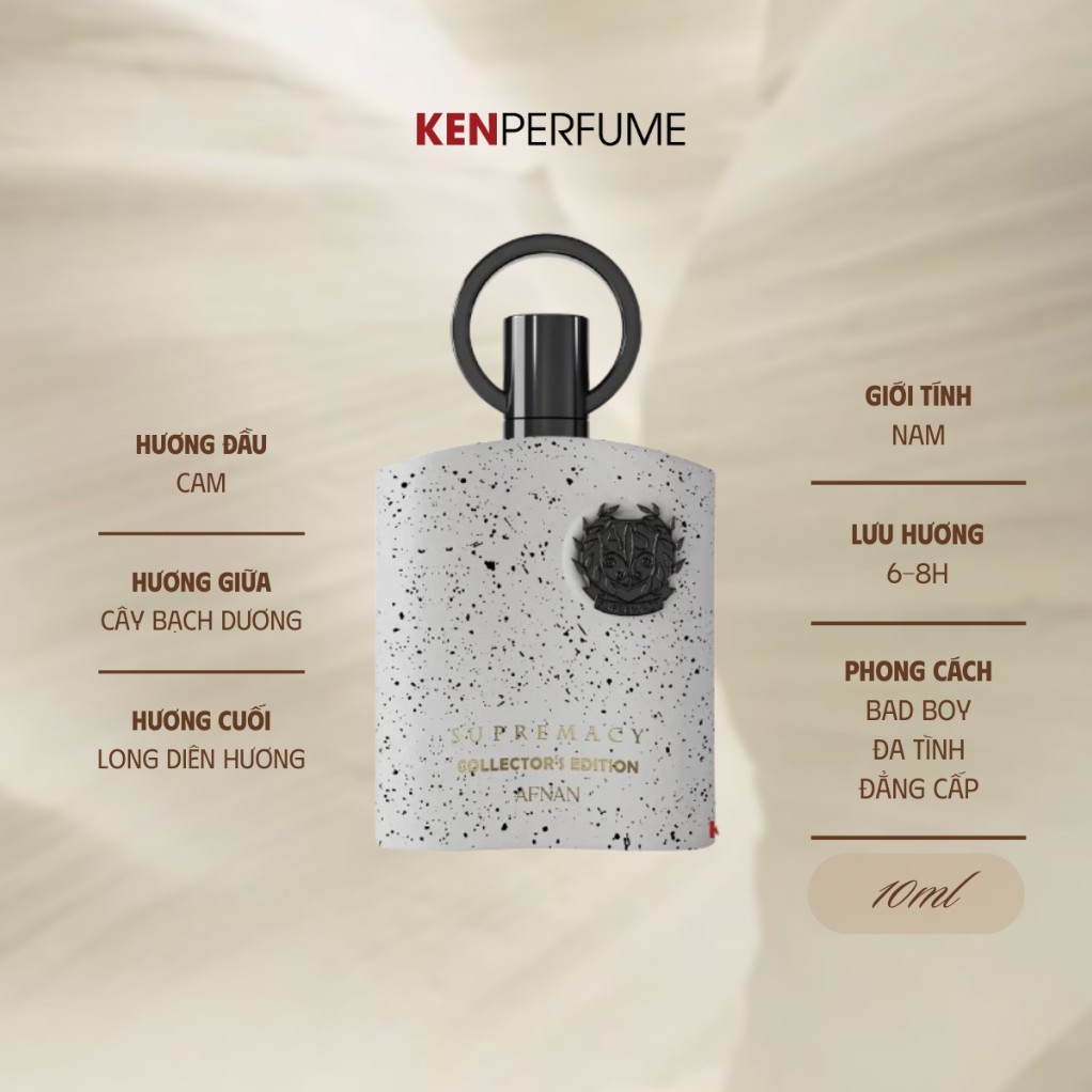 10ML Afnan Supremacy Collector Edition EDP | Nước Hoa Nam | KenPerfumeVN