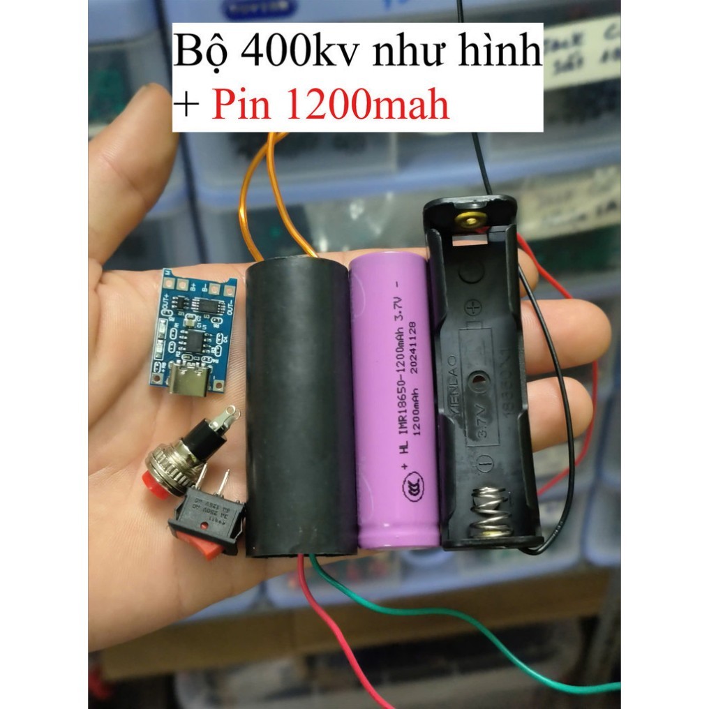 Đủ Bộ Linh kiện làm Kích Điện Cao Áp 400KV 1000KV. Bộ công tắc nhấn nhả, kích 400kv 1000kv, mạch sạc